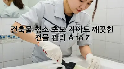 건축물 청소: 초보 가이드, 깨끗한 건물 관리 A to Z